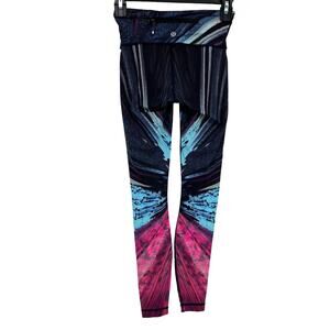 Lululemon Speed Wunder Electrobeam Leggings Womens Size 2 Limited Edition